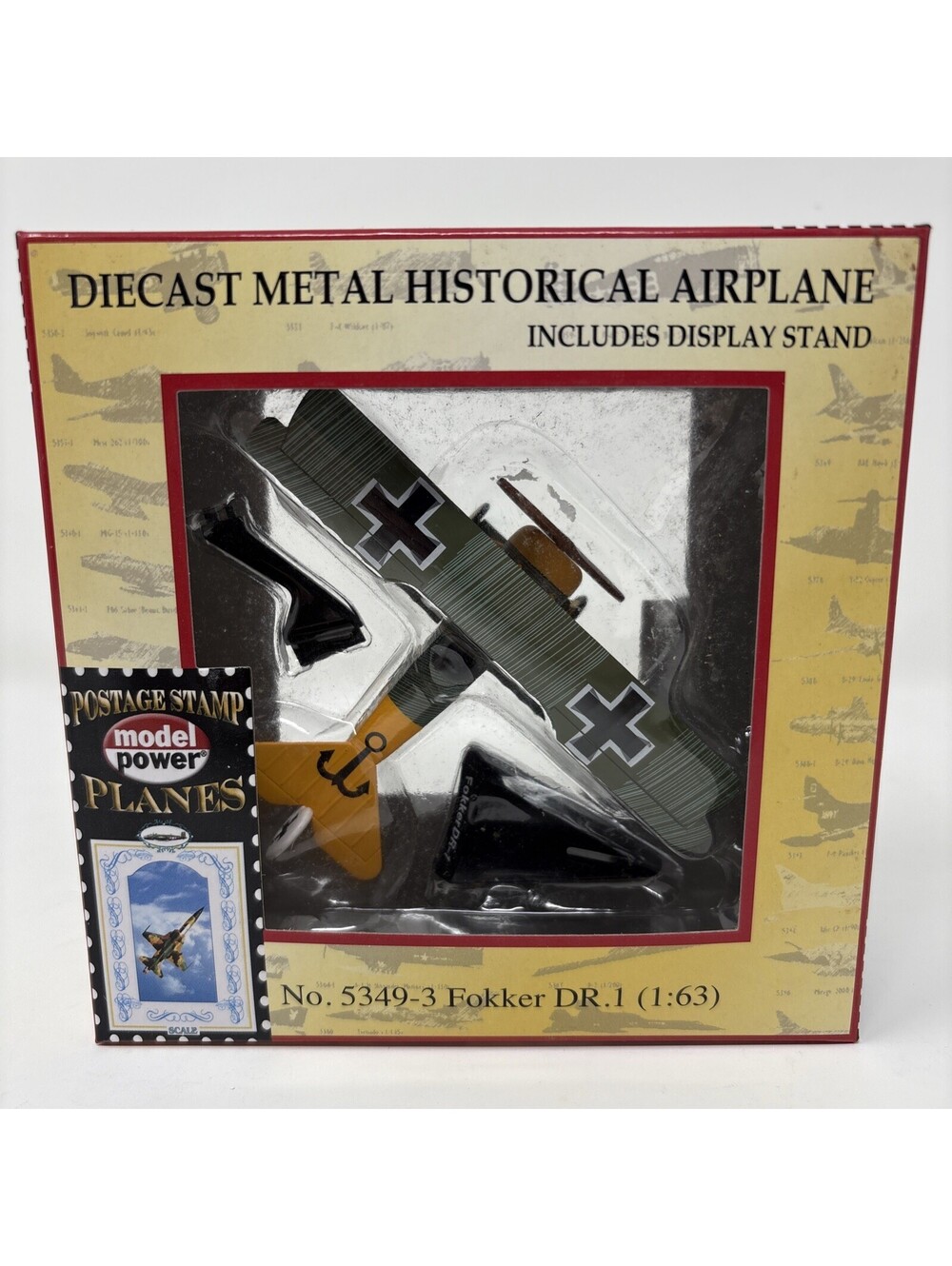 Model Power Postage Stamp Planes Series C 5349-3 Fokker DR.1 Triplane